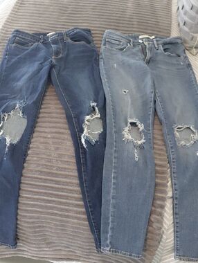 Levi's Ripped Skinny Women’s Jeans - Blue / Light Blue Lot